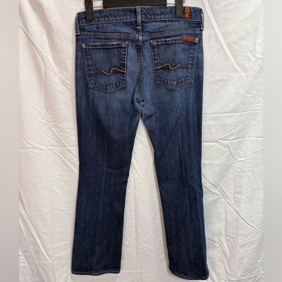 7 For All Mankind Bootcut Jeans 28x27 Medium Wash USA - Picture 2 of 6